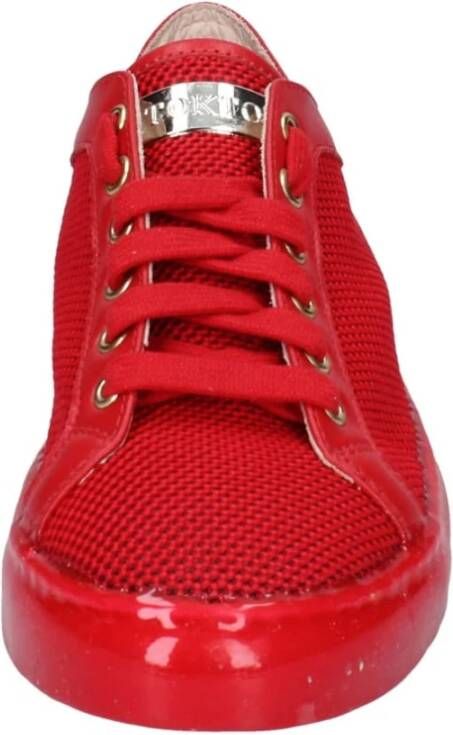 Stokton Textiel Sneakers voor Vrouwen Red Dames