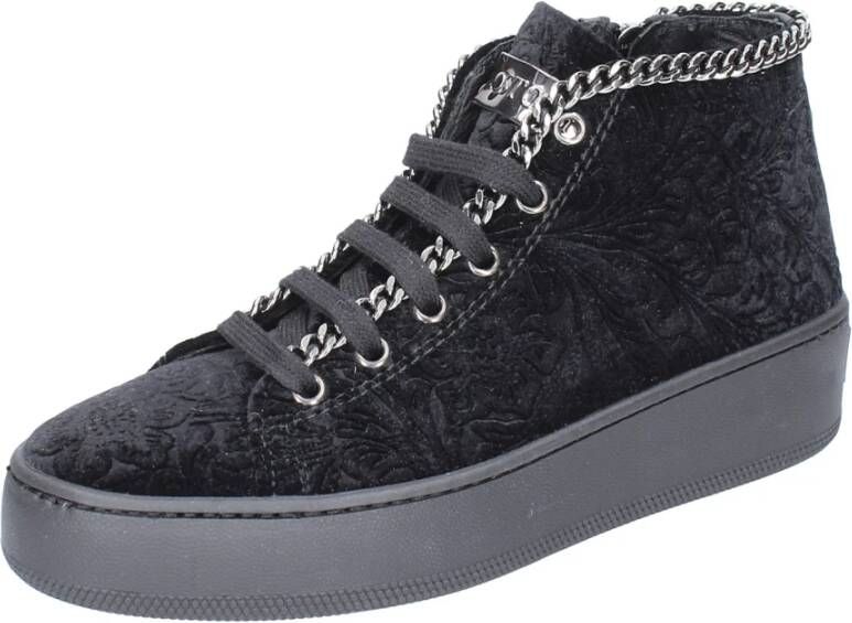 Stokton Velvet Dames Sneakers Stijlvol Comfort Black Dames