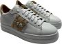 Stokton Witte leren sneaker met zijaccessoire White Dames - Thumbnail 2