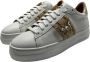 Stokton Witte leren sneaker met zijaccessoire White Dames - Thumbnail 3