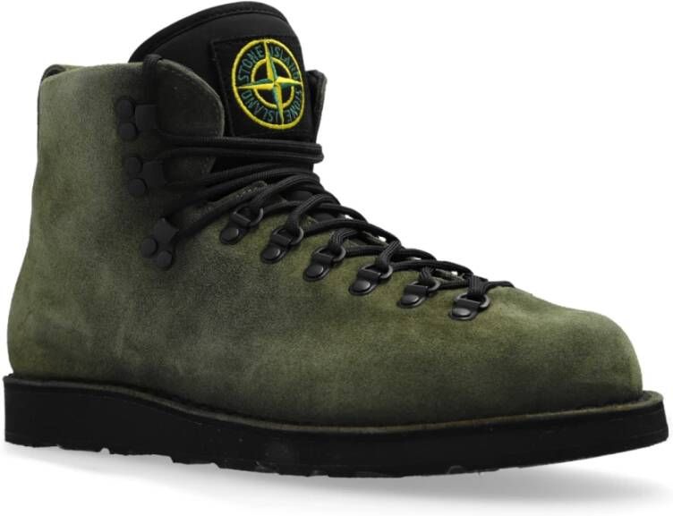 Stone Island Enkellaarzen Green Heren