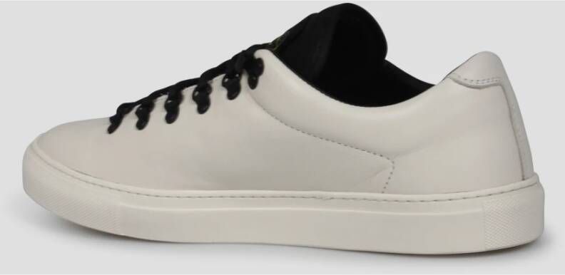 Stone Island Leren Vetersneakers Fw24 White Heren