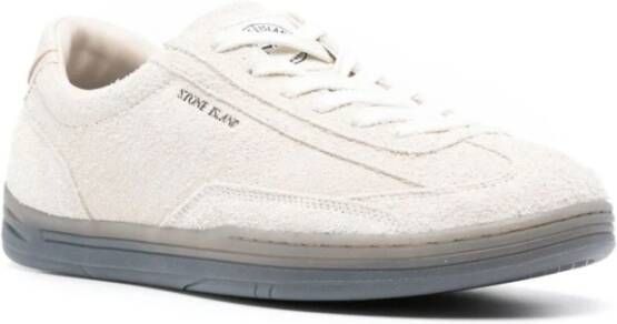 Stone Island Witte Sneakers met Kompas Motief White Heren