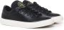 Stone Island Zwarte Leren Sneakers Rubberen Zool Black Heren - Thumbnail 2