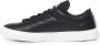 Stone Island Zwarte Leren Sneakers Rubberen Zool Black Heren - Thumbnail 4