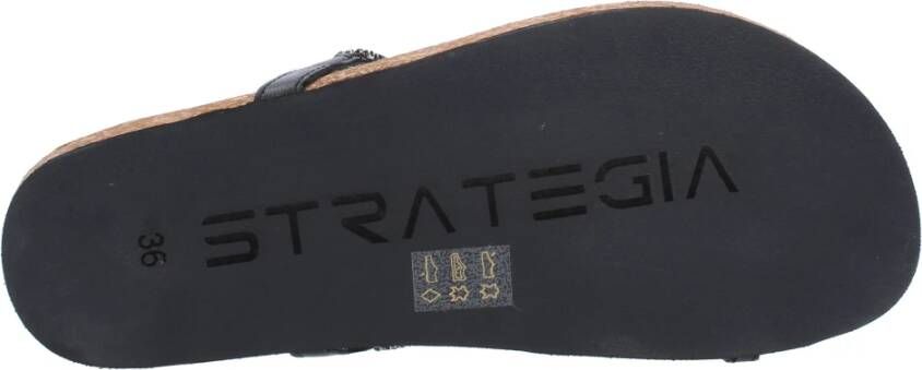 Strategia Sandalen Zwart Black Dames