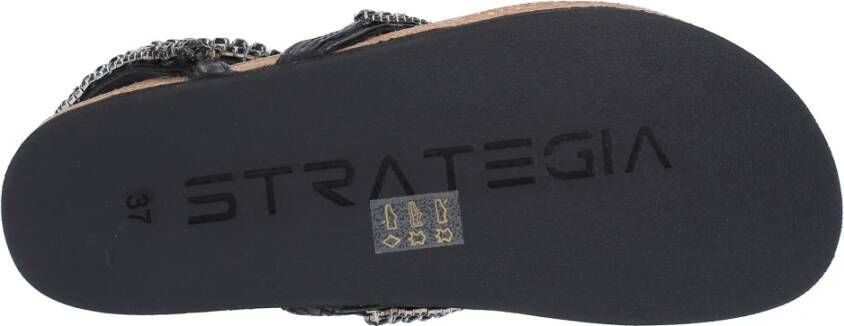 Strategia Sandalen Zwart Black Dames