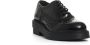 Strategia Zwarte Leren Brogue Veterschoenen Black Dames - Thumbnail 2