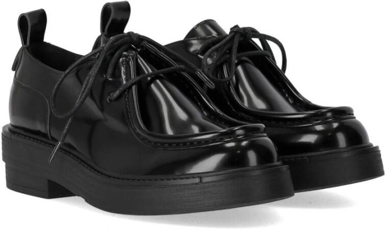 Strategia Zwarte Vetersneaker met Stud Detail Black Dames