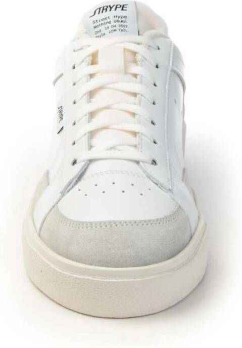 Strype Italiaanse Stijl Sneakers Comfort en Stijl White Heren