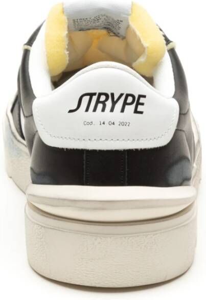 Strype Zwarte Sneakers Black Heren