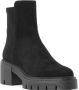 Stuart Weitzman Zwarte suède en stoffen 5050 Soho enkellaarzen Black Dames - Thumbnail 14