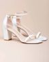 Stuart Weitzman Amelina Sandalen met natuurlijke lederen hakken 75 Wit Dames - Thumbnail 3