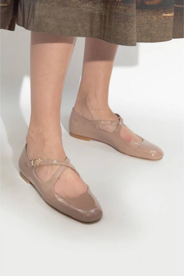 Stuart Weitzman Ballerina's Clem Beige Dames