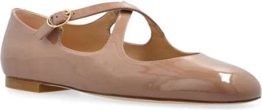 Stuart Weitzman Ballerina's Clem Beige Dames