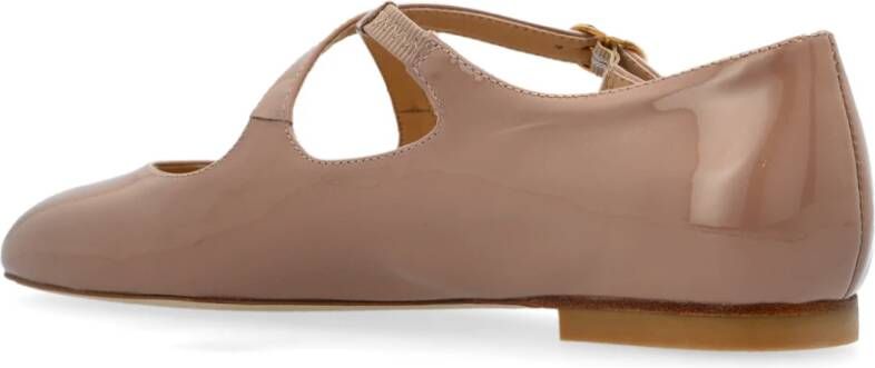 Stuart Weitzman Ballerina's Clem Beige Dames