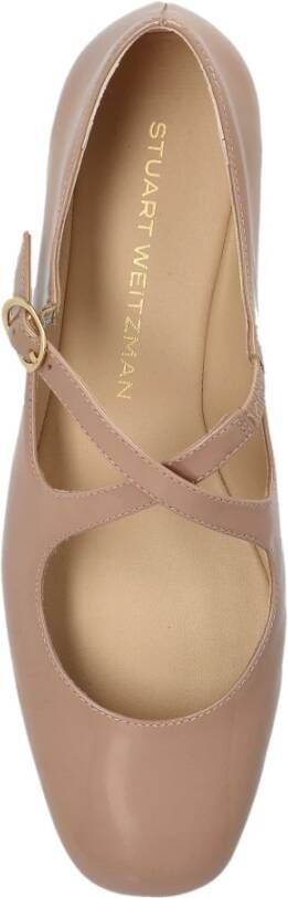 Stuart Weitzman Ballerina's Clem Beige Dames