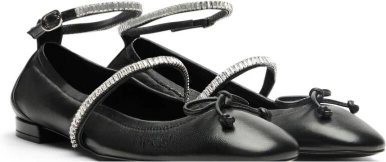 Stuart Weitzman Balletflats met kristalversiering Black Dames