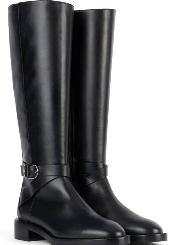 Stuart Weitzman Bella Belted Boot Black Dames