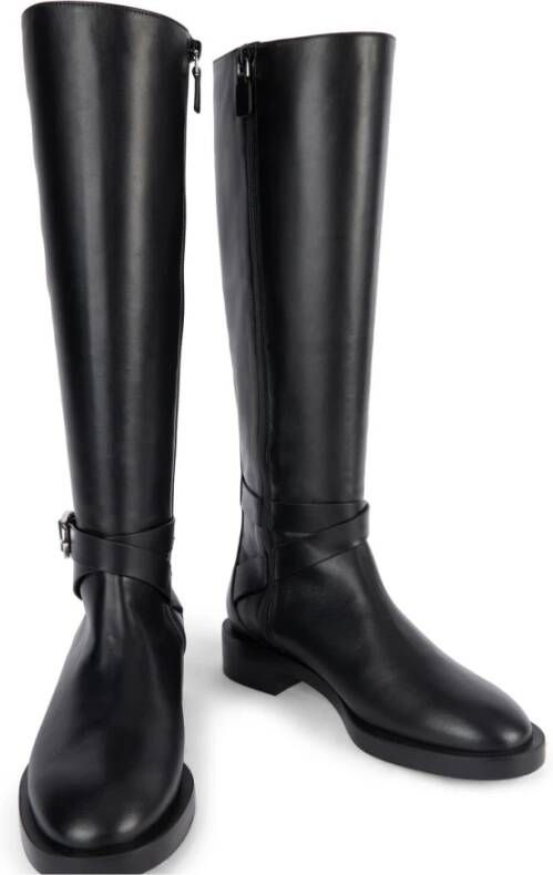 Stuart Weitzman Bella Belted Boot Black Dames