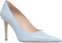 Stuart Weitzman Blauwe Leren Pumps 'Power' Blue Dames - Thumbnail 2