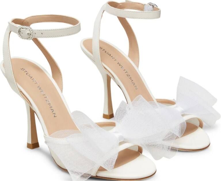 Stuart Weitzman Blushing BOW 100 Sandal Beige Dames