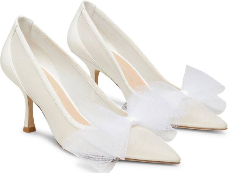 Stuart Weitzman Blushing BOW 75 Pump Beige Dames