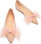 Stuart Weitzman Blushing BOW Flat Beige Dames - Thumbnail 4