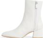 Stuart Weitzman Flareblock Zip Bootie Hak Enkellaarzen White Dames - Thumbnail 3