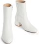 Stuart Weitzman Flareblock Zip Bootie Hak Enkellaarzen White Dames - Thumbnail 4