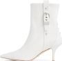 Stuart Weitzman Zilveren Accent Stiletto Bootie White Dames - Thumbnail 2