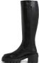 Stuart Weitzman Zwarte Leren Laarzen Ronde Neus Rits Black Dames - Thumbnail 3