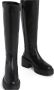 Stuart Weitzman Zwarte Leren Laarzen Ronde Neus Rits Black Dames - Thumbnail 4