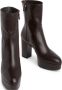 Stuart Weitzman Verhoogde Platform Zip Bootie Zwart Dames - Thumbnail 4