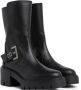 Stuart Weitzman Stoere Moto Bootie met Hardware Accents Black Dames - Thumbnail 2