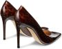 Stuart Weitzman Bruin dierenprint puntige neus pumps Brown Dames - Thumbnail 3