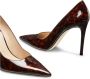 Stuart Weitzman Bruin dierenprint puntige neus pumps Brown Dames - Thumbnail 4