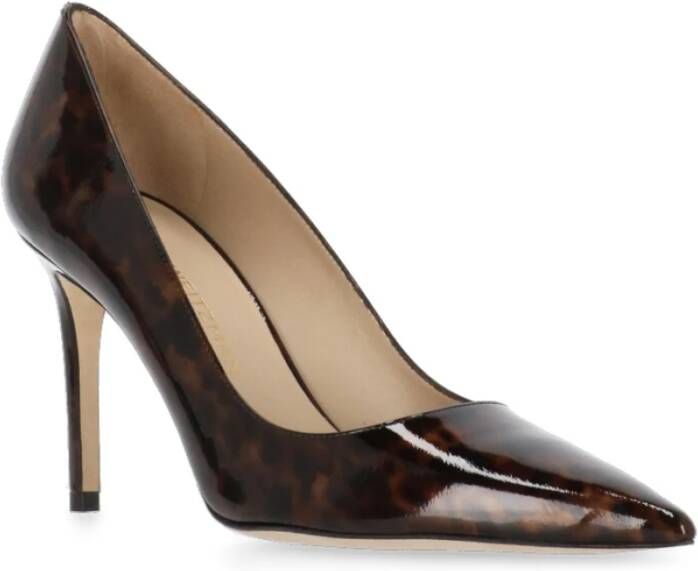 Stuart Weitzman Bruin Leren Animalier Hak Décolleté Brown Dames