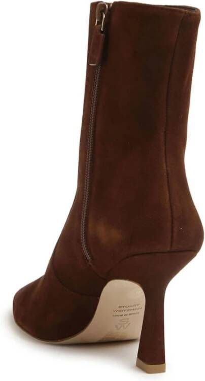 Stuart Weitzman Bruine enkellaarsjes voor dames Brown Dames