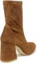 Stuart Weitzman Bruine Enkellaarzen Flareblock Stijl Brown Dames - Thumbnail 2