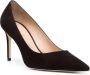 Stuart Weitzman Zwarte Suède Puntige Stiletto Pumps Black Dames - Thumbnail 3