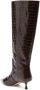 Stuart Weitzman Bruine Krokodileffect Enkellaarzen Brown Dames - Thumbnail 3