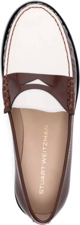 Stuart Weitzman Bruine platte schoenen voor vrouwen Brown Dames