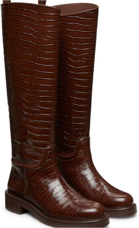 Stuart Weitzman Celia Riding Boot Brown Dames