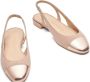 Stuart Weitzman Contrast Teenkap Slingback Platte Pink Dames - Thumbnail 4