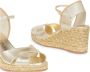 Stuart Weitzman Crossover Espadrille Sleehak Yellow Dames - Thumbnail 4