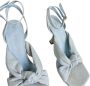 Stuart Weitzman Denim Enkelband Knoop Sandalen Blue Dames - Thumbnail 6