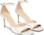 Stuart Weitzman Elegant Square Toe Sandal White Dames - Thumbnail 2