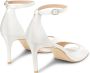 Stuart Weitzman Elegant Square Toe Sandal White Dames - Thumbnail 3