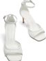 Stuart Weitzman Elegant Square Toe Sandal White Dames - Thumbnail 4